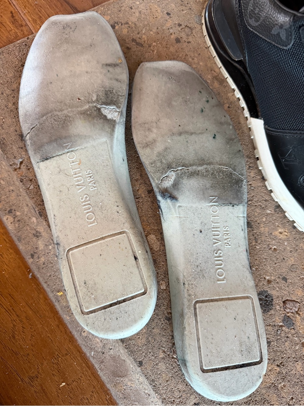 Auth. Louis Vuitton Black Men’s Run Away Sneakers - Picture 14 of 14